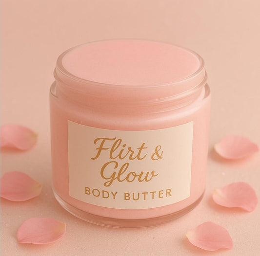 Flirt & Glow – Peach Plush Body Butter